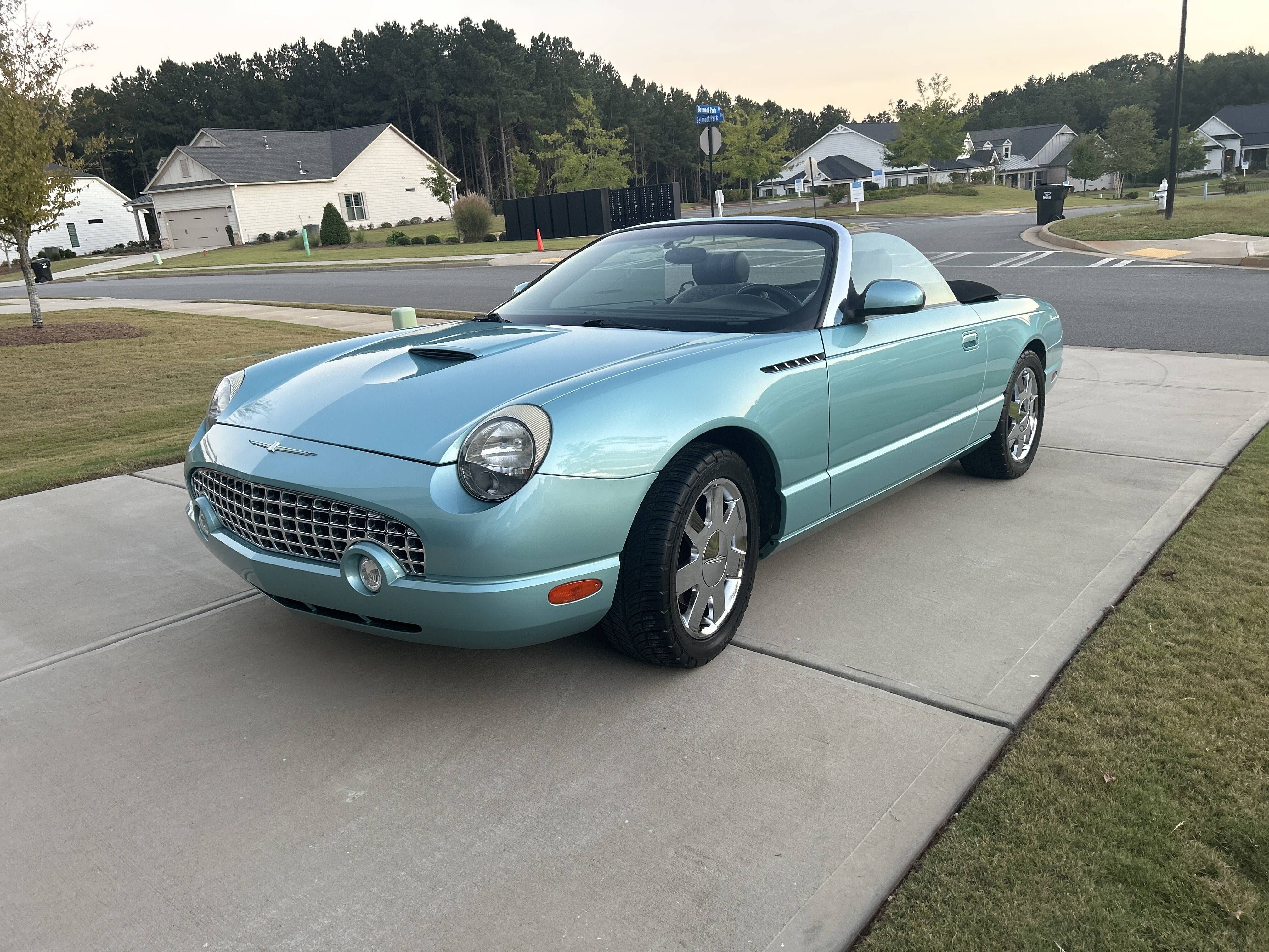 First-Year Retro Bird: 2002 Ford Thunderbird With Less Than 24K Miles